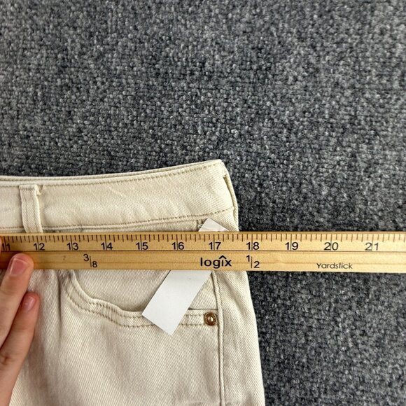 NWT Seven7 Jeans Slim Straight Ivory High Rise Denim Pants Fitted Hips Ladies - Picture 16 of 16